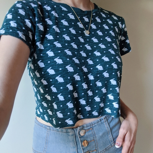 Map to Mars Rabbit Crop Top - Picture 1 of 3